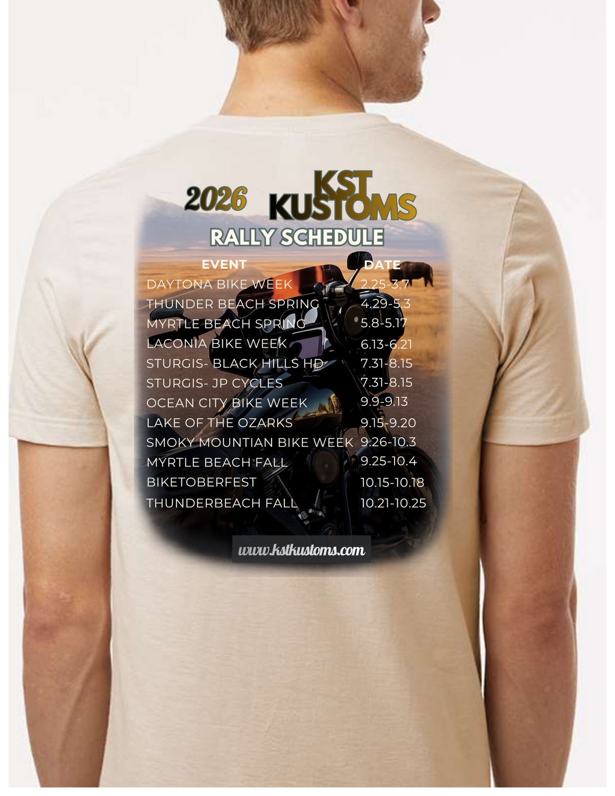 2026 Limited Edition KST Kustoms Rally tshirt